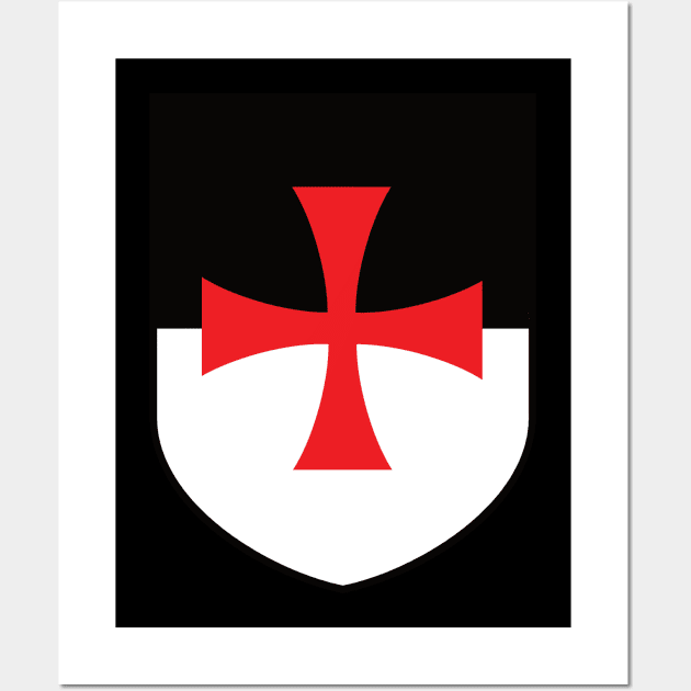 Templar Emblem Wall Art by blackroserelicsshop@gmail.com